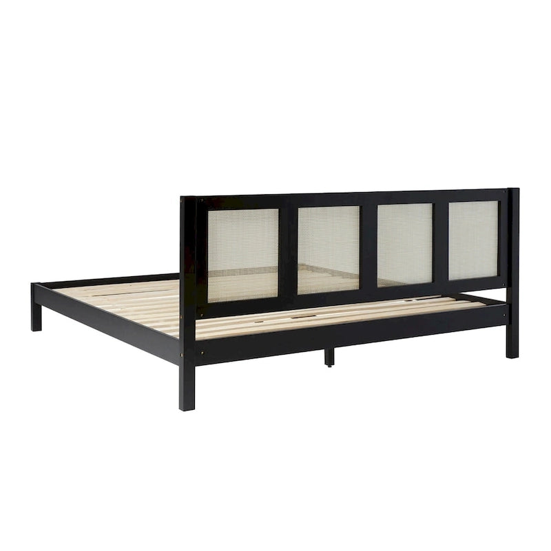 Tête de lit en rotin massif style bohème Middlebrook Designs pour lit king size