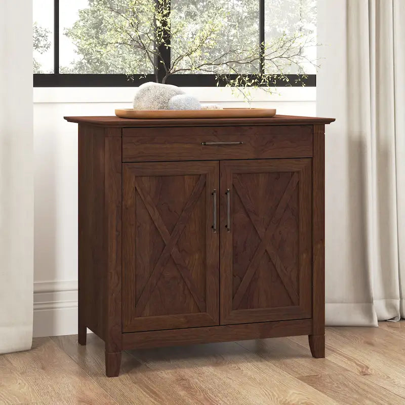 Bureau secrétaire Key West avec armoire de rangement par Bush Furniture