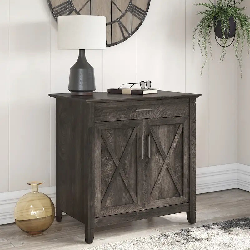 Bureau secrétaire Key West avec armoire de rangement par Bush Furniture