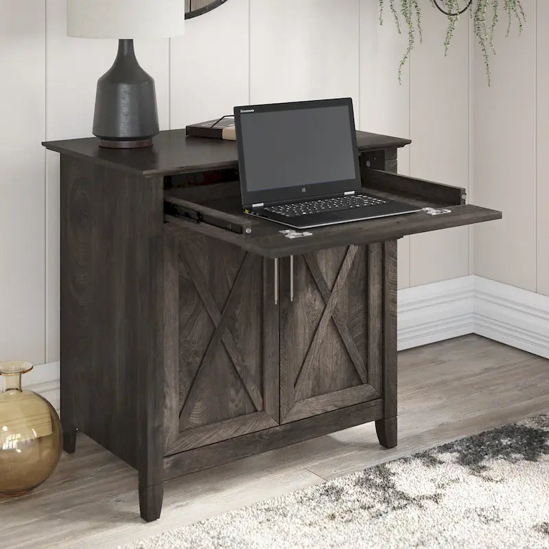 Bureau secrétaire Key West avec armoire de rangement par Bush Furniture