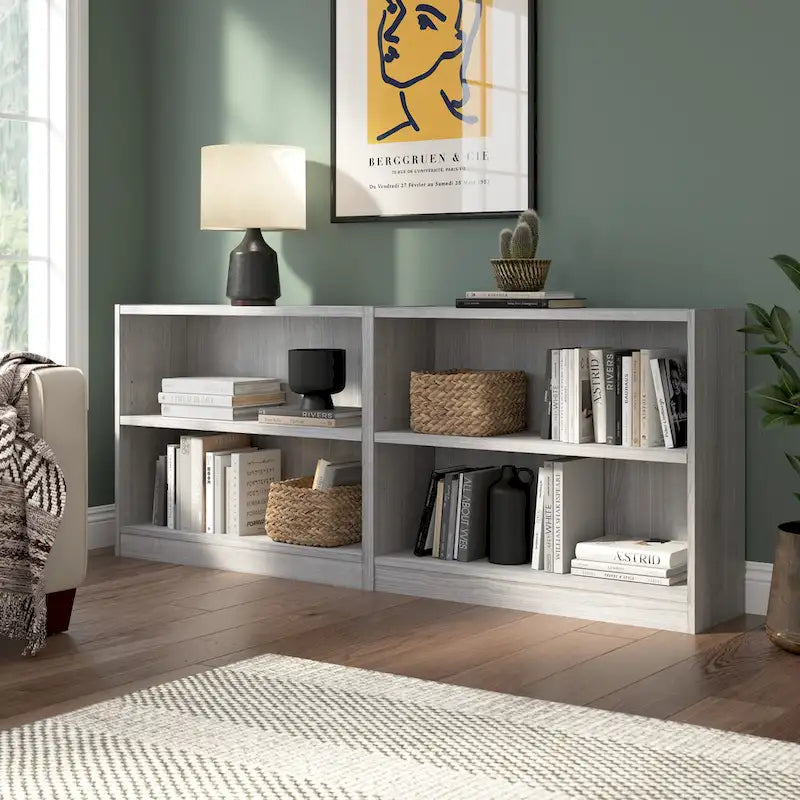 Bibliothèque universelle à 2 étagères de petite taille par Bush Furniture