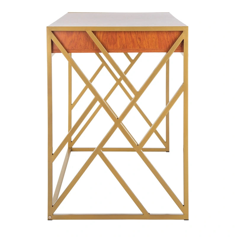 Bureau moderne bicolore à 1 tiroir SAFAVIEH Manila