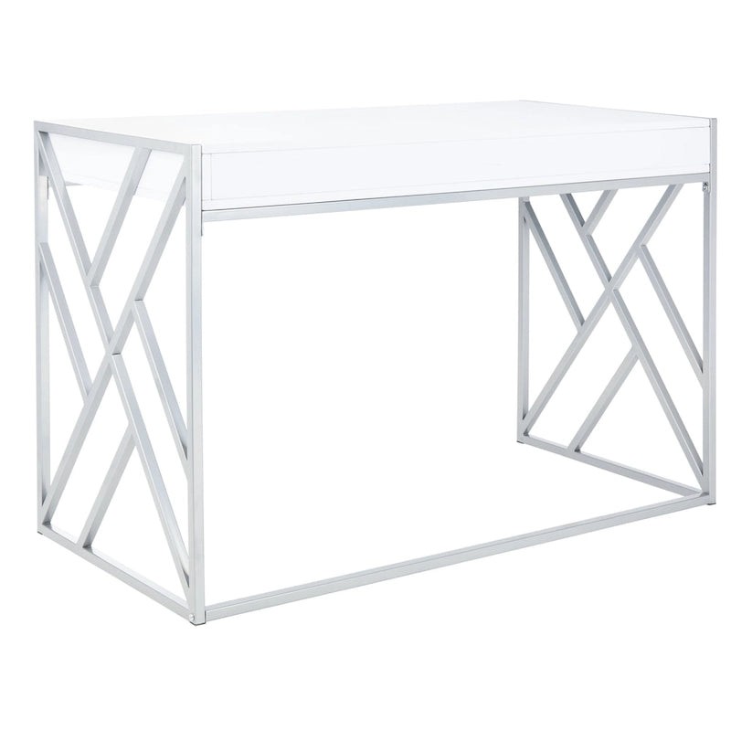 Bureau moderne bicolore à 1 tiroir SAFAVIEH Manila