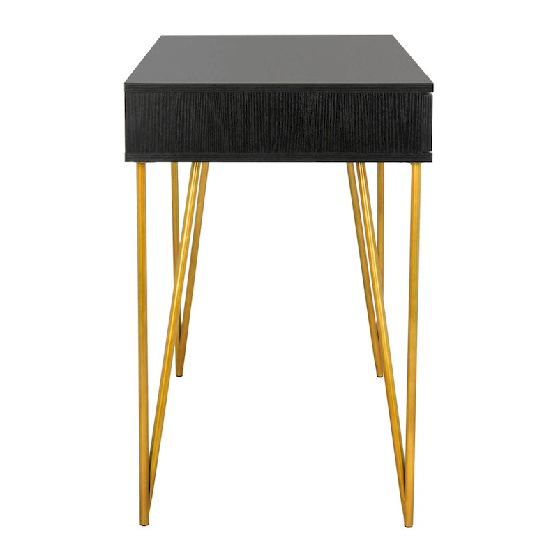 Bureau SAFAVIEH Ladonna en pin naturel à 2 tiroirs