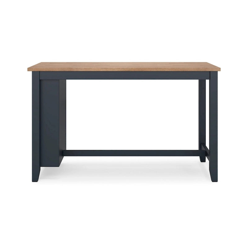 Table de salle à manger haute Gasy, 152 cm (60 pouces), bois de manguier brun bleu foncé
