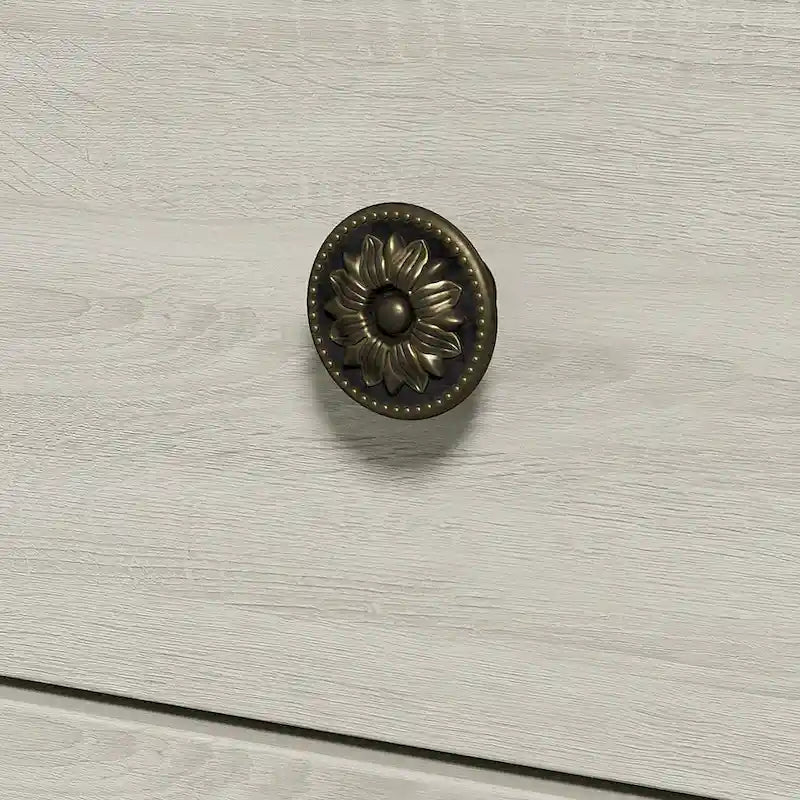 Commode extra large à 6 tiroirs, gris clair