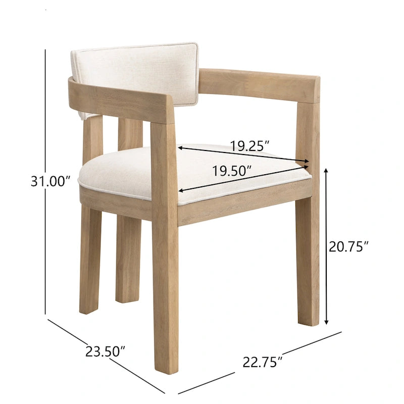 Chaise de salle à manger moderne et sophistiquée Conrad avec accoudoirs par Christopher Knight Home
