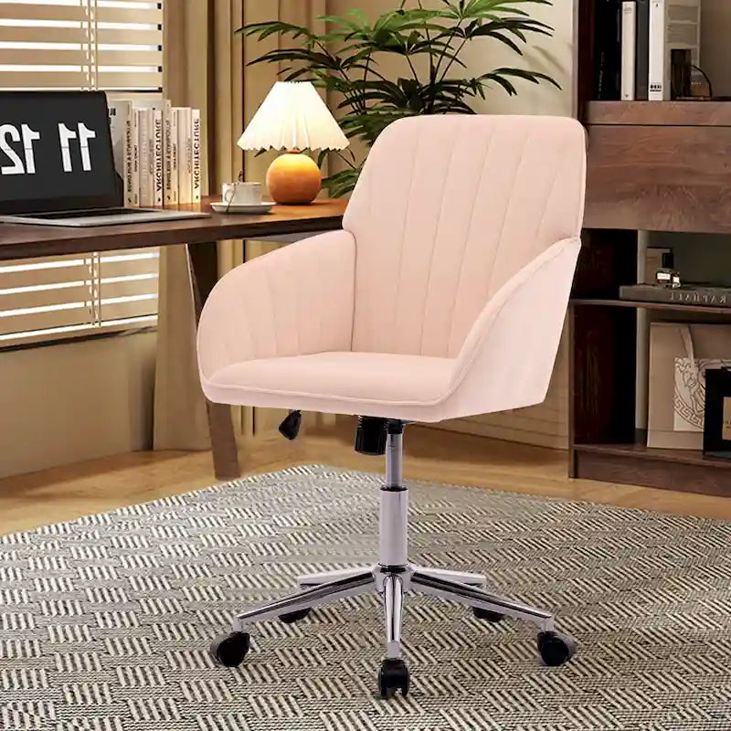 Chaise de bureau réglable, pour la maison ou la chambre, chaise pivotante ergonomique, dossier inclinable, confortable pour une utilisation prolongée.