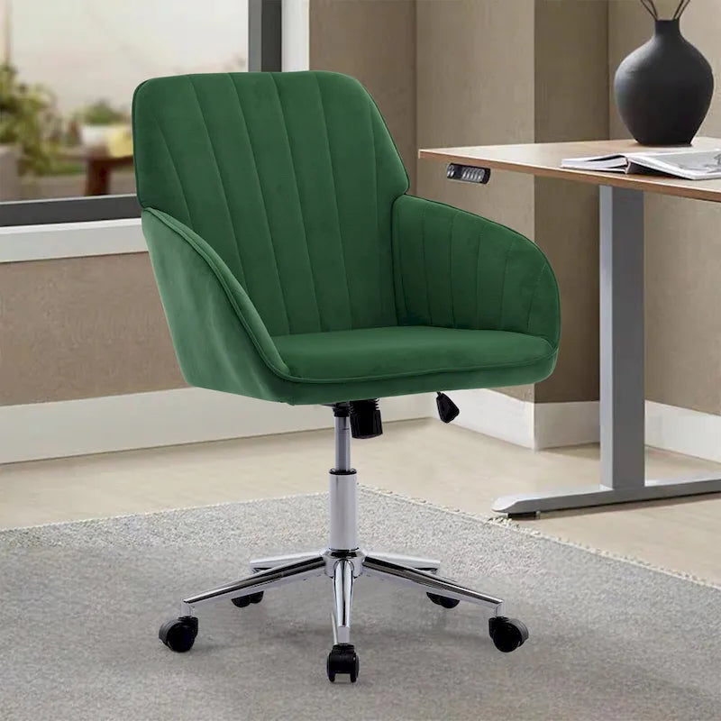 Chaise de bureau réglable, pour la maison ou la chambre, chaise pivotante ergonomique, dossier inclinable, confortable pour une utilisation prolongée.