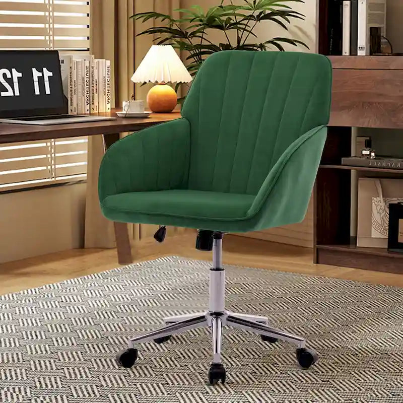 Chaise de bureau réglable, pour la maison ou la chambre, chaise pivotante ergonomique, dossier inclinable, confortable pour une utilisation prolongée.
