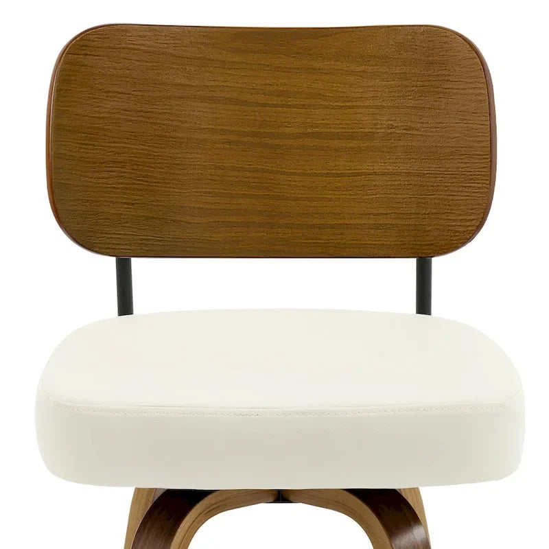 Tabourets de bar pivotants rembourrés de 66 cm (26 po) - 92,5 cm (36,4 po) H x 43,5 cm (17,1 po) L x 51 cm (20 po) P