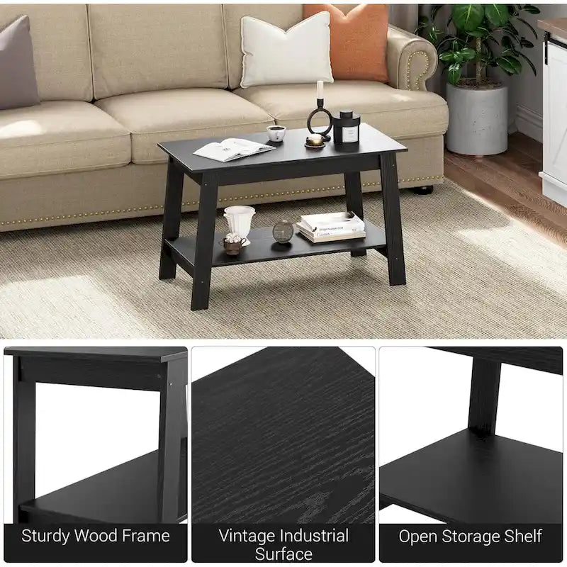 Petite table basse rustique pour salon, cuisine - Non applicable
