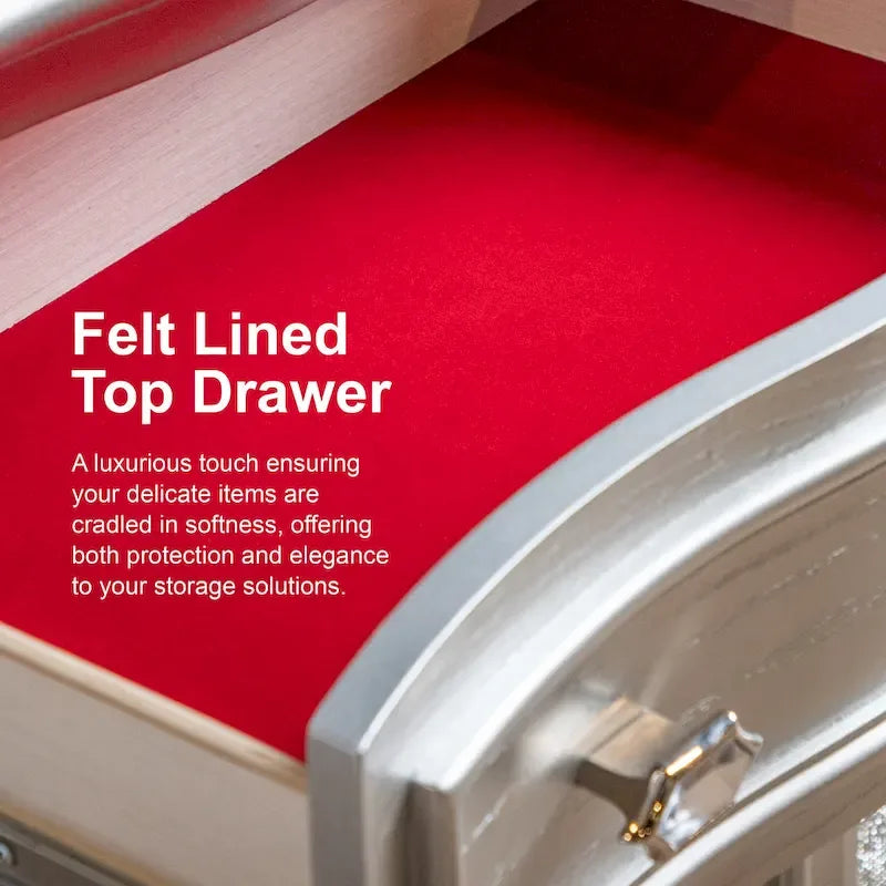 Ensemble lit plateforme et table de chevet 2 pièces Conjira de Furniture of America, en bois blanc moderne