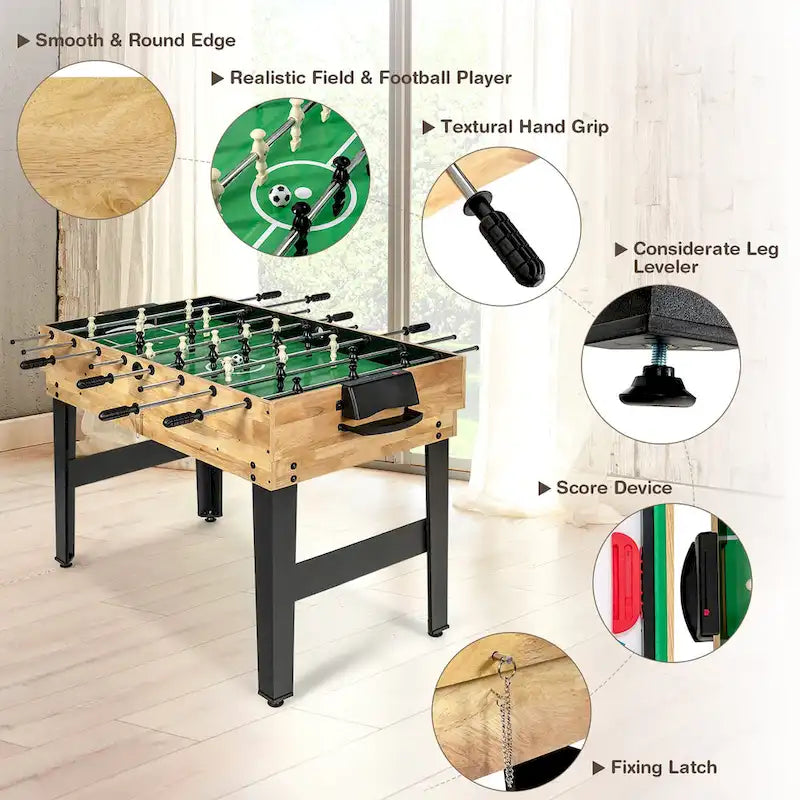 Ensemble de table de jeux combinée 10 en 1 Costway, table de jeux multi-jeux pour la maison - Voir les détails