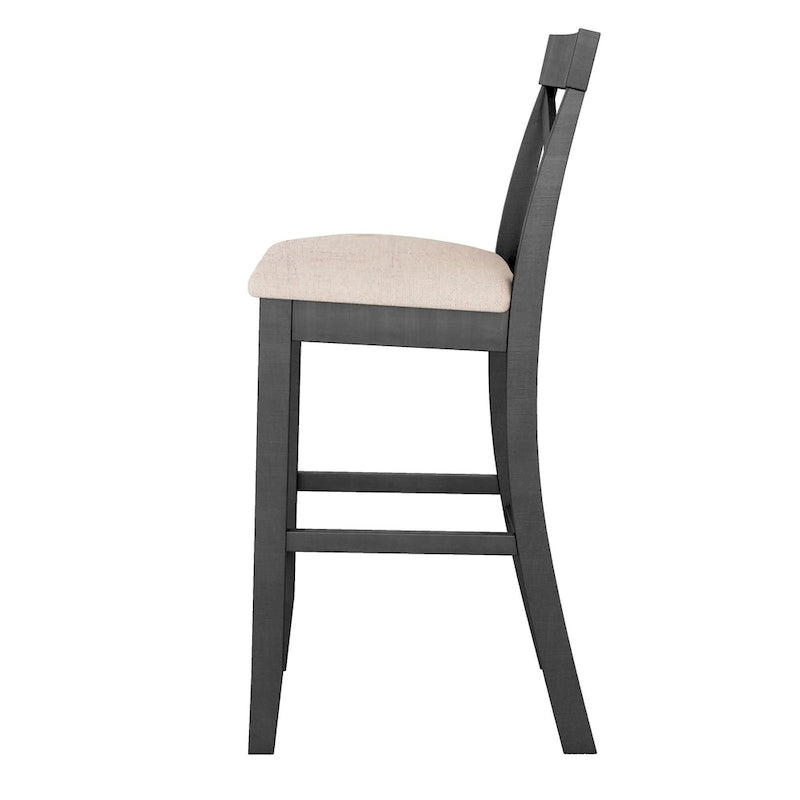 Ensemble table et chaises de salle à manger 3 pièces, petit ensemble table et chaises de hauteur comptoir avec coin repas et 2 chaises