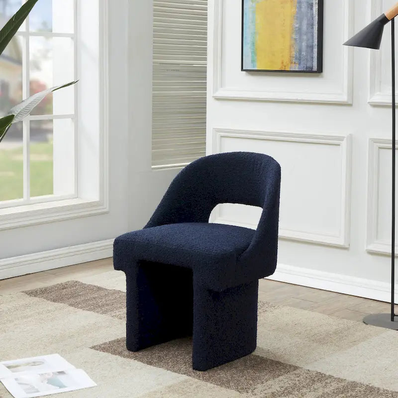Ensemble de 2 fauteuils d'appoint modernes et élégants en tissu bouclé, avec structure en MDF, pour la maison, le bureau, le salon et la chambre.