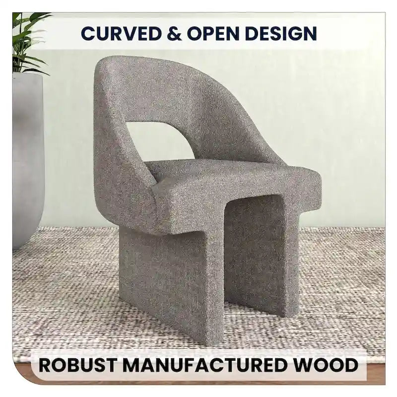Ensemble de 2 fauteuils d'appoint modernes et élégants en tissu bouclé, avec structure en MDF, pour la maison, le bureau, le salon et la chambre.