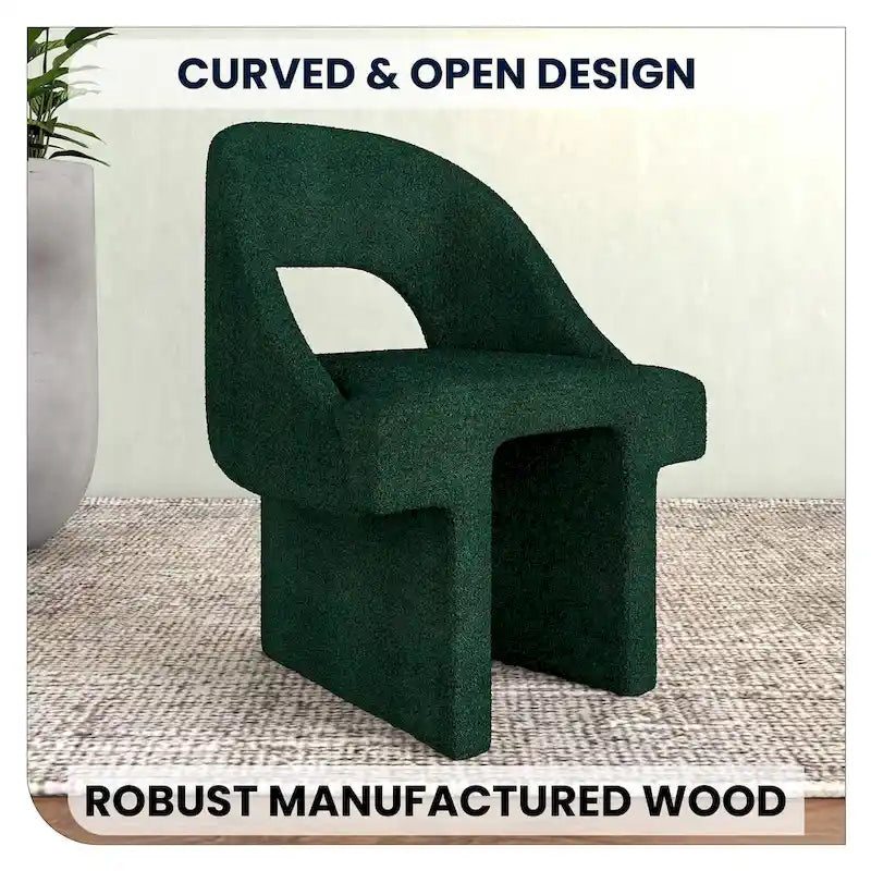 Ensemble de 2 fauteuils d'appoint modernes et élégants en tissu bouclé, avec structure en MDF, pour la maison, le bureau, le salon et la chambre.