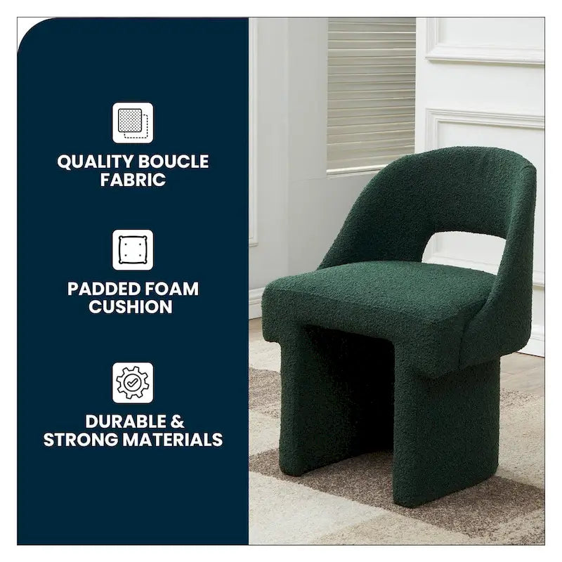 Ensemble de 2 fauteuils d'appoint modernes et élégants en tissu bouclé, avec structure en MDF, pour la maison, le bureau, le salon et la chambre.