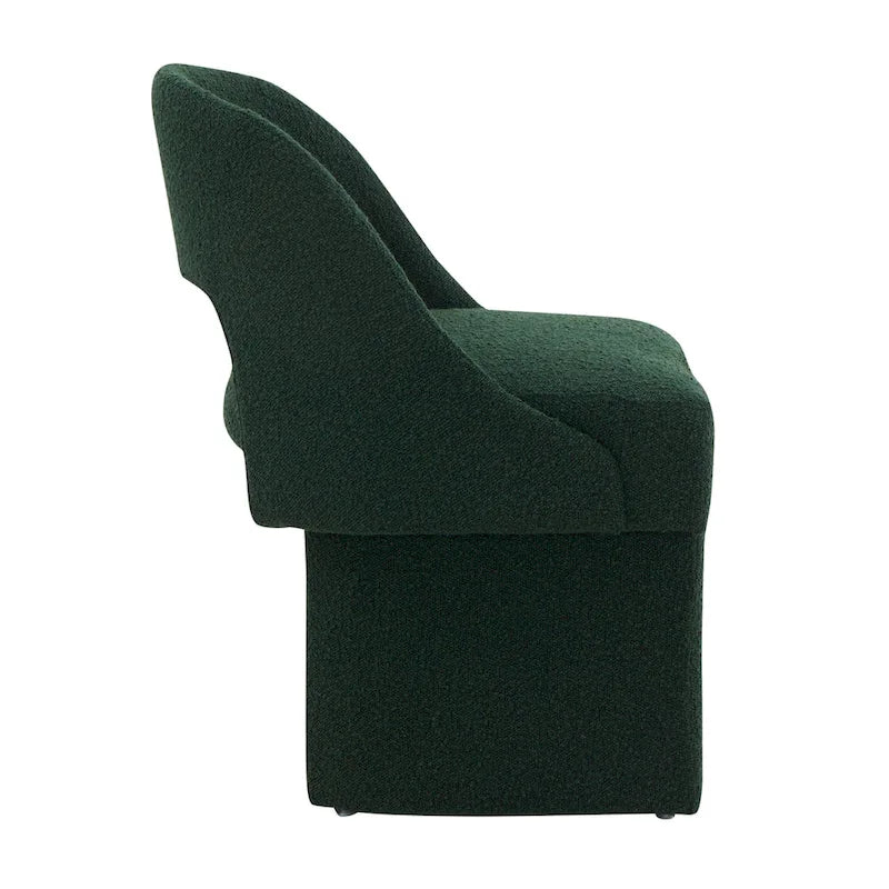 Ensemble de 2 fauteuils d'appoint modernes et élégants en tissu bouclé, avec structure en MDF, pour la maison, le bureau, le salon et la chambre.