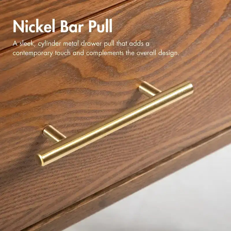 Ensemble de chambre à coucher plateforme 4 pièces Beau Midcentury en bois de noyer de Furniture of America