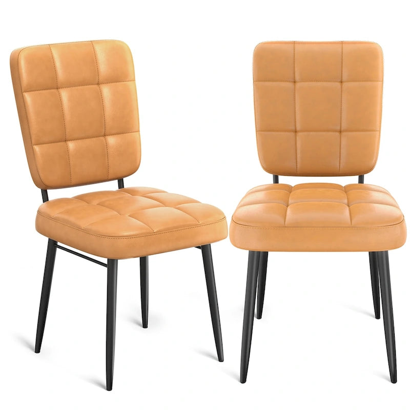 Ensemble de 2/4/6/8 chaises de salle à manger modernes, chaises de cuisine rembourrées avec coussin épais pour salle à manger