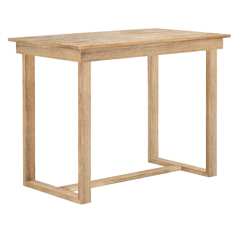 Ensemble de salle à manger de style ferme marron, 5 pièces, hauteur comptoir, avec 4 chaises