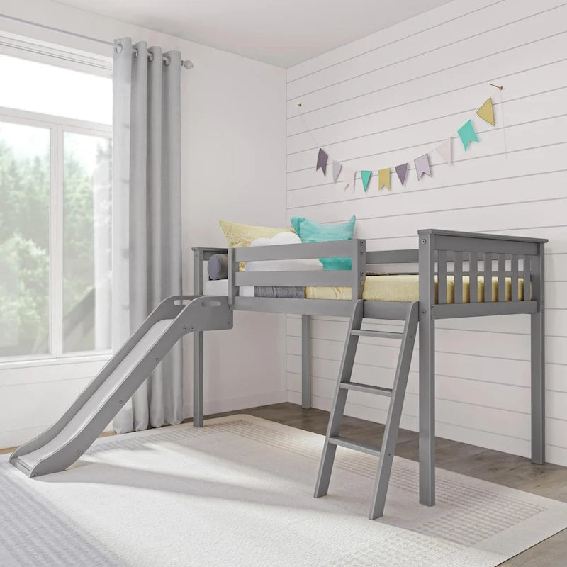 Max and Lily Classic Lit mezzanine bas pour lit simple avec glissière facile