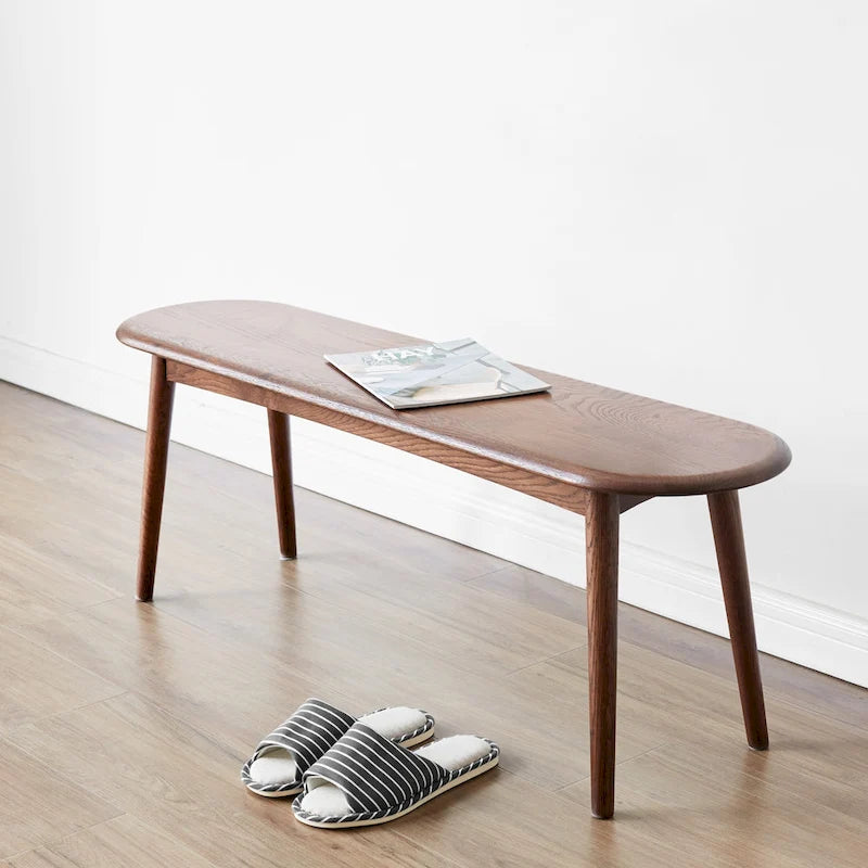 Banc de salle à manger en chêne naturel