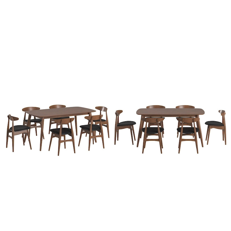 Ensemble de salle à manger conique Ribe de style moderne du milieu du siècle