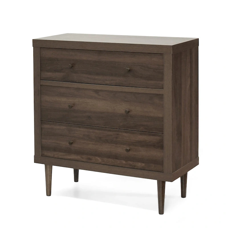 Commode Nystrom à 3 tiroirs, style moderne du milieu du siècle, par Christopher Knight Home