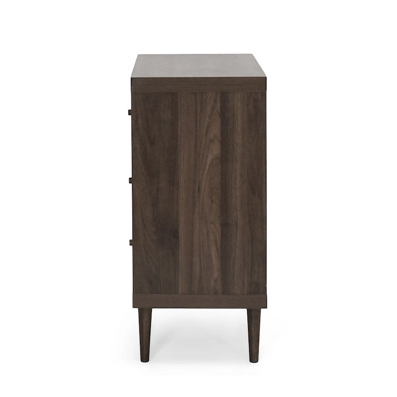 Commode Nystrom à 3 tiroirs, style moderne du milieu du siècle, par Christopher Knight Home
