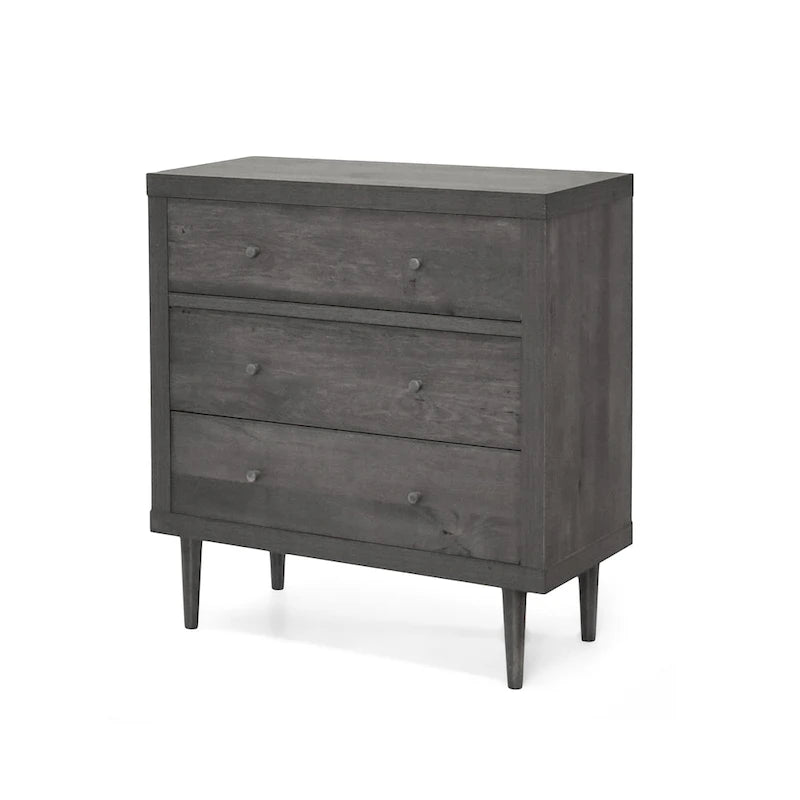 Commode Nystrom à 3 tiroirs, style moderne du milieu du siècle, par Christopher Knight Home