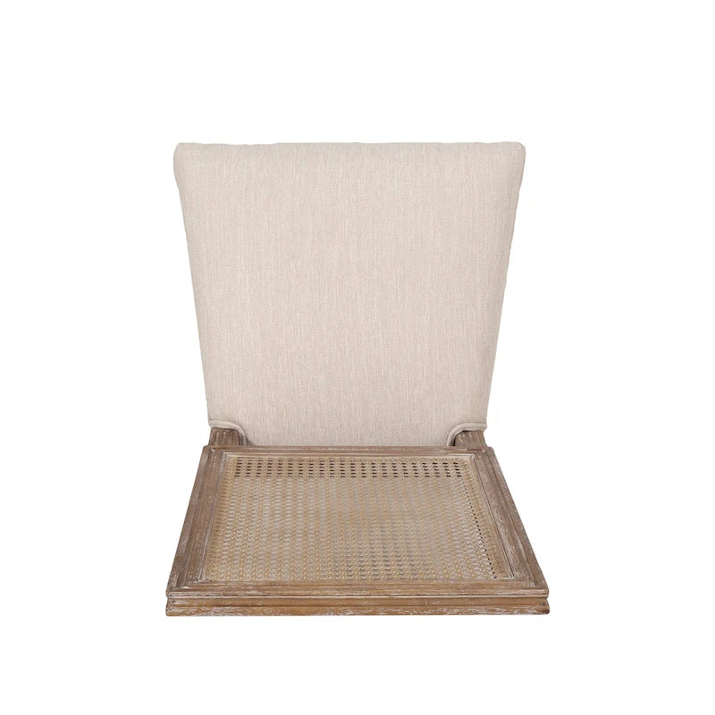 Ensemble de salle à manger extensible 7 pièces Regan en bois et rotin rembourré par Christopher Knight Home