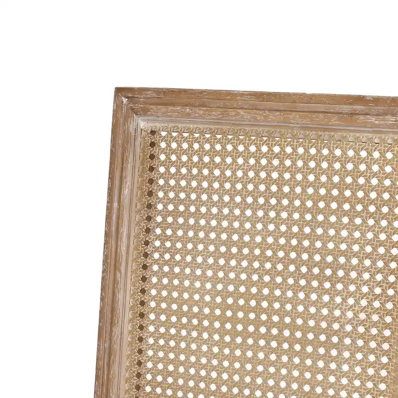 Ensemble de salle à manger extensible 7 pièces Regan en bois et rotin rembourré par Christopher Knight Home