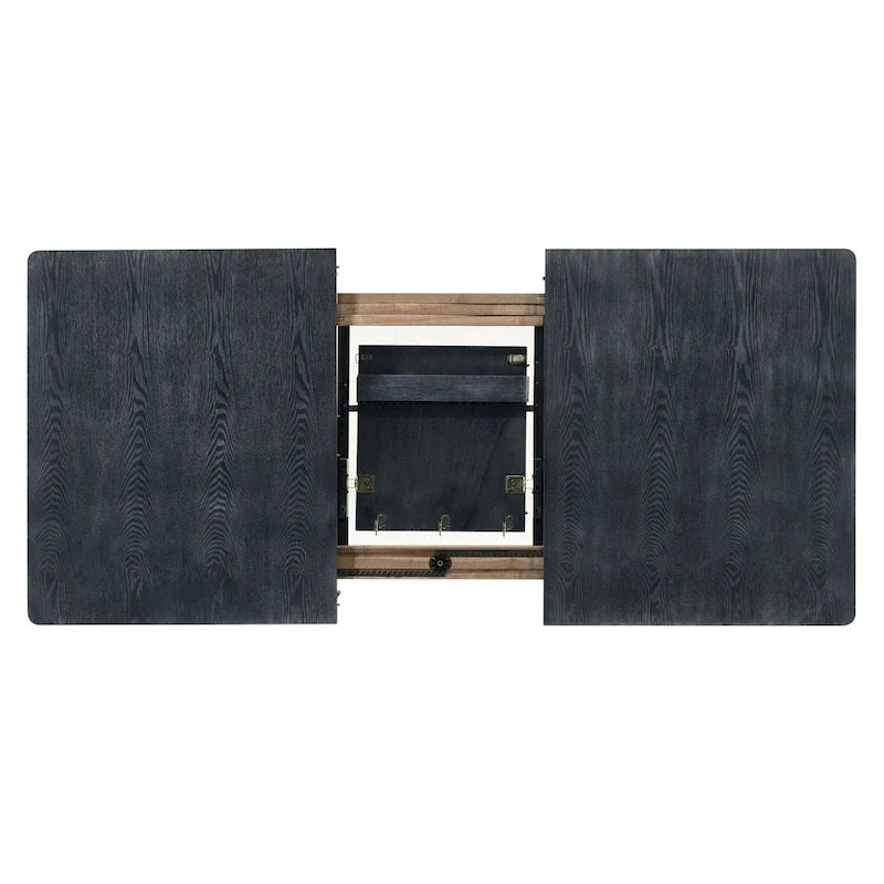 Ensemble de salle à manger extensible 7 pièces Regan en bois et rotin rembourré par Christopher Knight Home