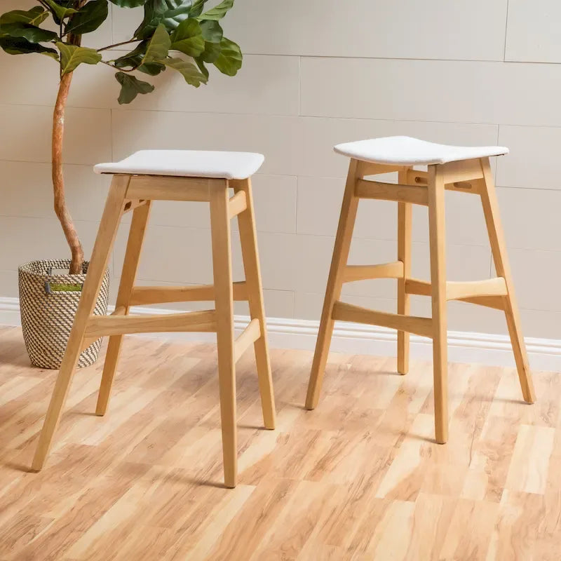 Tabouret de bar Emmaline finition naturelle (lot de 2) par Christopher Knight Home - Non disponible