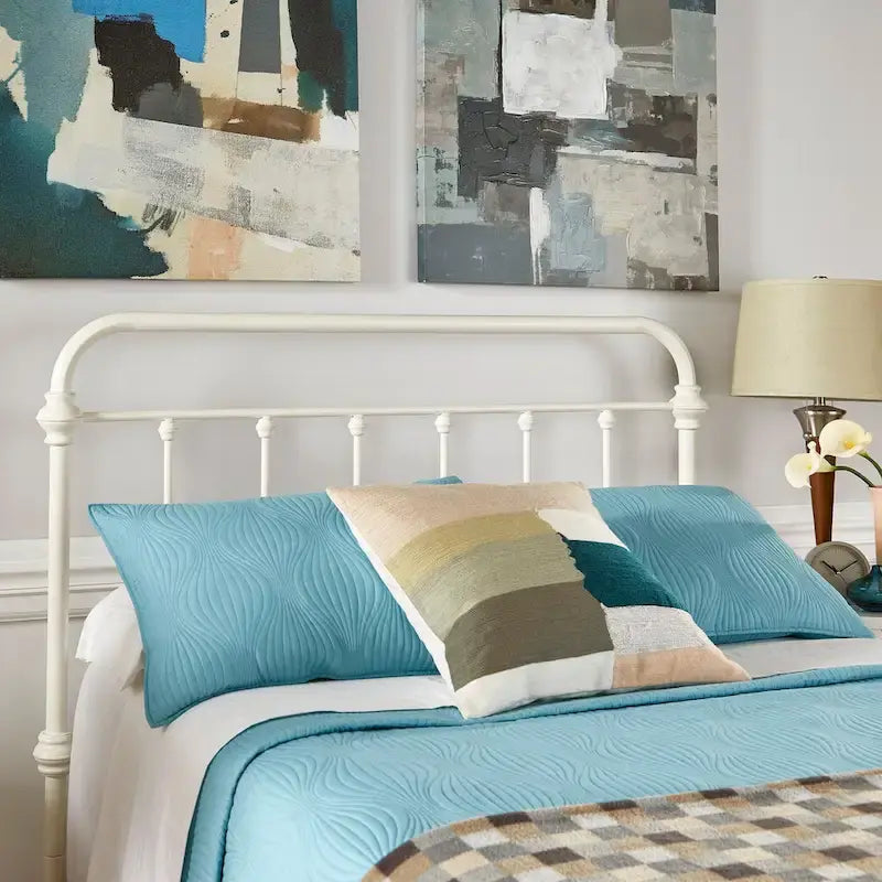 Tête de lit victorienne en métal antique et élégante de Vilnius