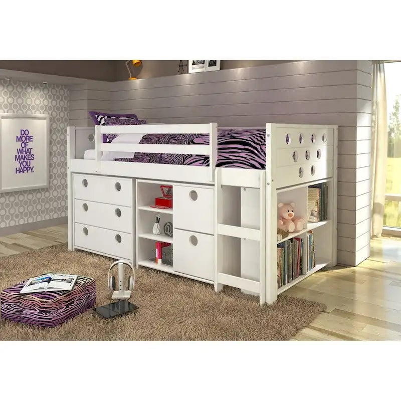Lit mezzanine bas modulaire Donco Kids Circles