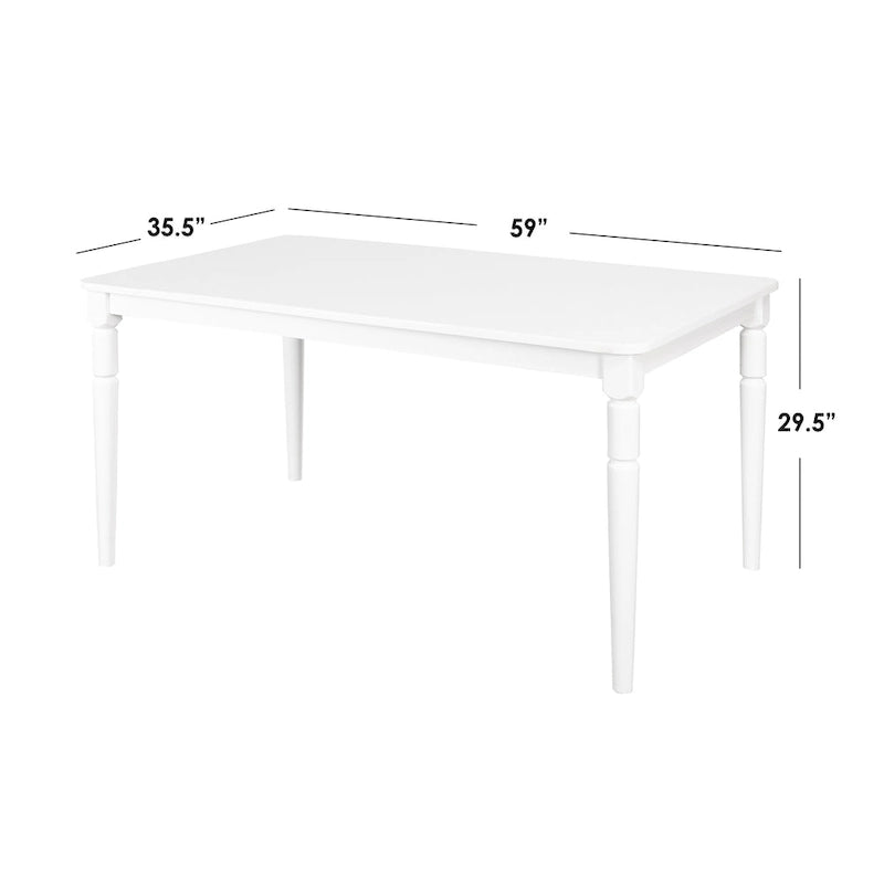 Ensemble de salle à manger 7 pièces Albury à dossier croisé de Simple Living