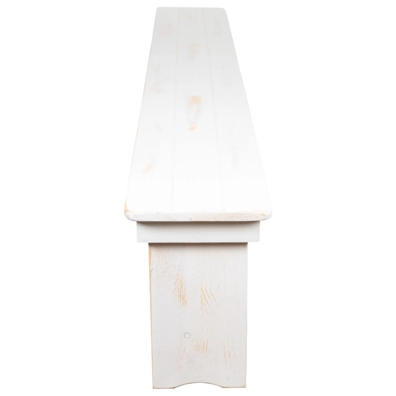 Ensemble table de ferme pliante en pin massif avec 6 bancs