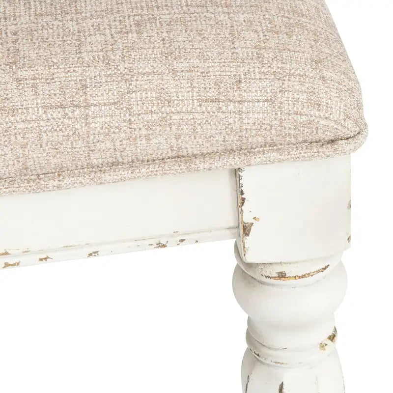 Ensemble de table à pieds 7 pièces Magnolia Manor Antique White Weathered Bark