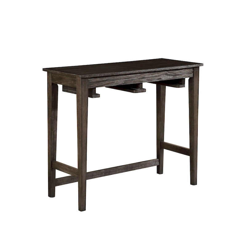 Ensemble table de bar Flaros Transitional en bois massif 3 pièces par Furniture of America