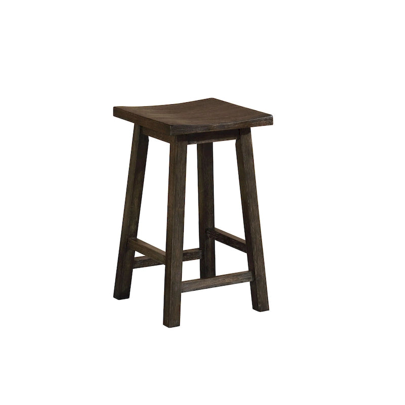 Ensemble table de bar Flaros Transitional en bois massif 3 pièces par Furniture of America