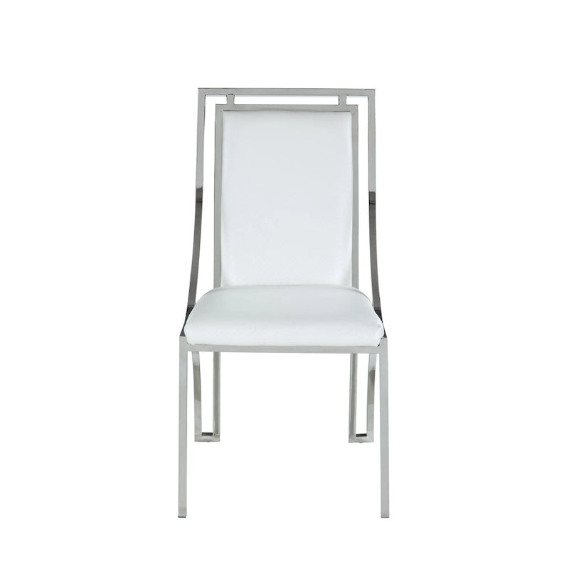 Chaise d'appoint Somette contemporaine à structure ouverte, lot de 2