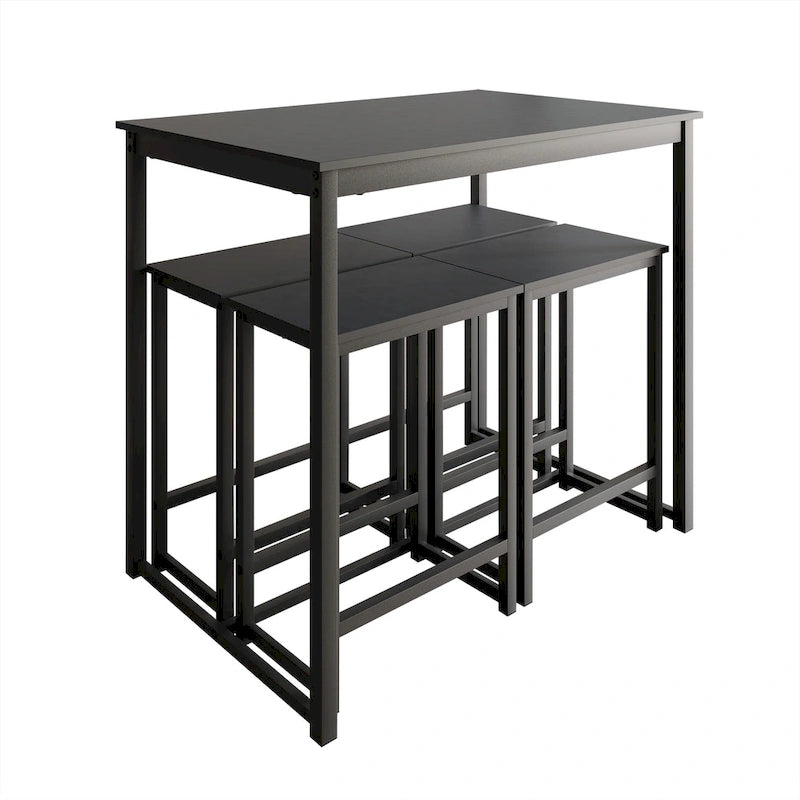 Ensemble de salle à manger élégant en métal 5 pièces CraftPorch