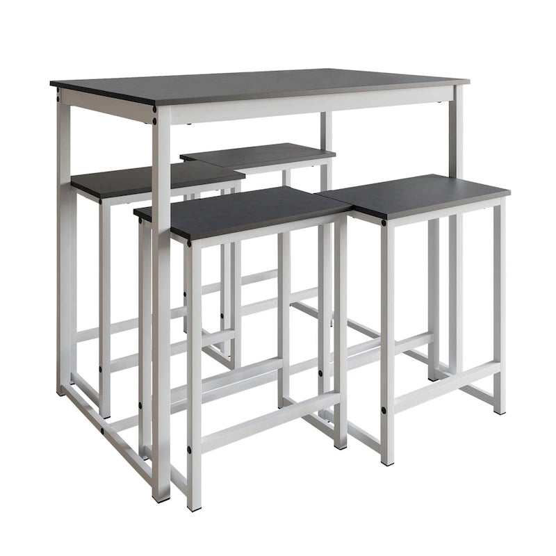 Ensemble de salle à manger élégant en métal 5 pièces CraftPorch