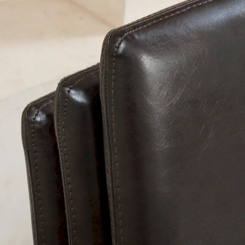 Chaises de salle à manger empilables en cuir reconstitué Comstock (lot de 4) par Christopher Knight Home