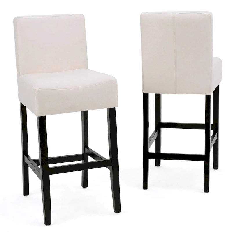 Tabouret de bar en tissu Lopez 26 pouces (ensemble de 2) par Christopher Knight Home - 26