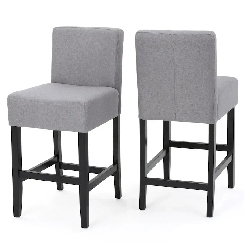 Tabouret de bar en tissu Lopez 26 pouces (ensemble de 2) par Christopher Knight Home - 26